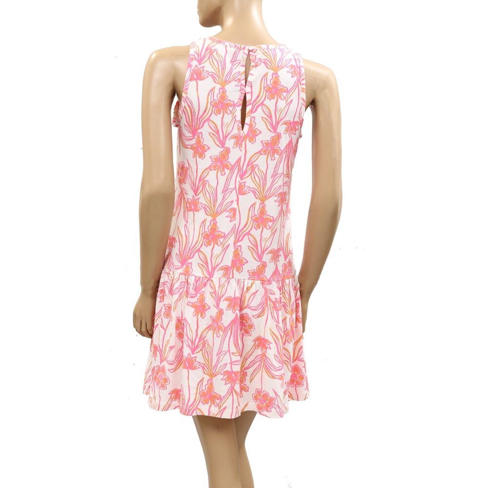 Lilly Pulitzer Dixi Mini Swing Dress Floral Print Beach Cotton Pink XS 287909 - Picture 4 of 6